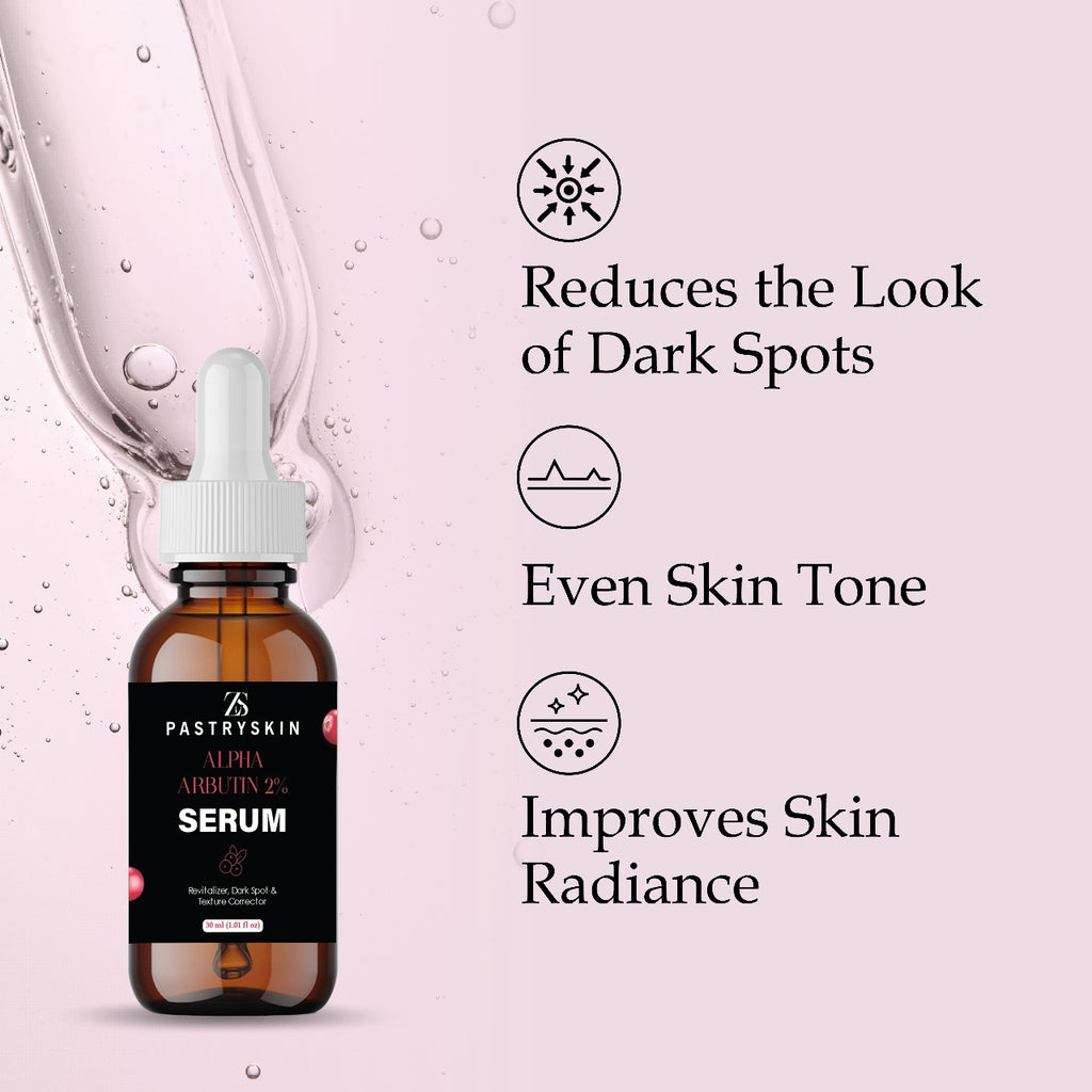 Glow Booster Combo - Skin Brightening & Dark Spot Removal Duo | ZS PastrySkin Niacinamide + Alpha Arbutin Face Serums (2-in-1 Skincare Set)