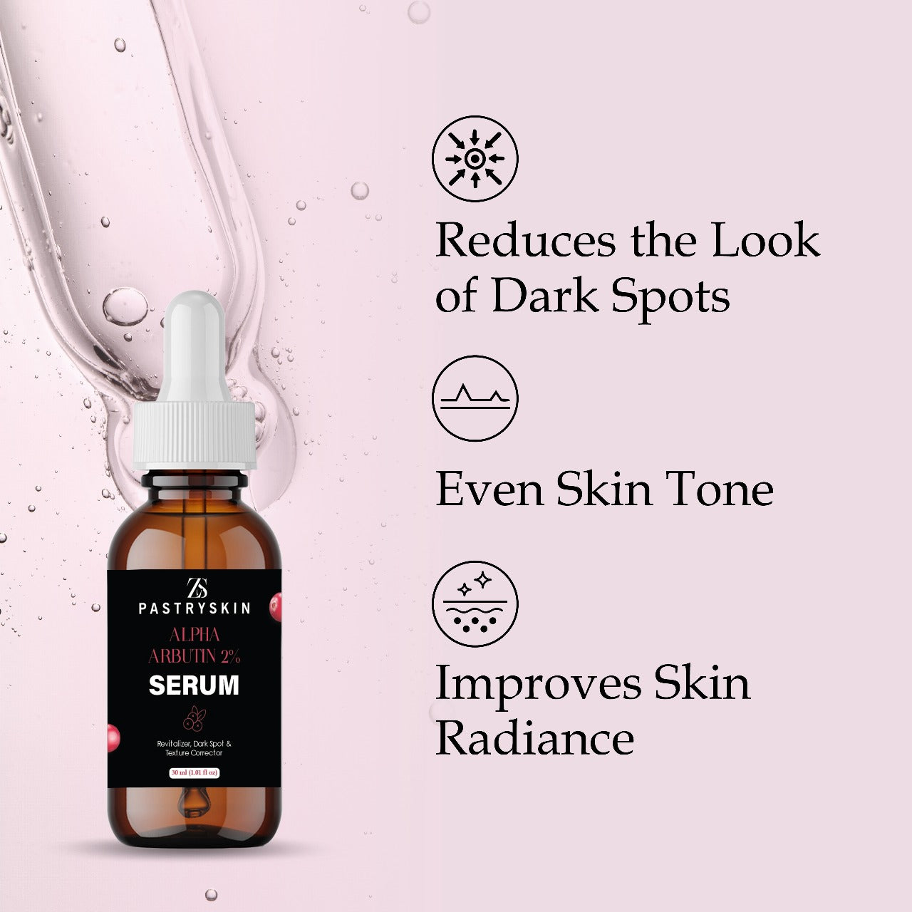 Glow Booster Combo - Skin Brightening & Dark Spot Removal Duo | ZS PastrySkin Niacinamide + Alpha Arbutin Face Serums (2-in-1 Skincare Set)