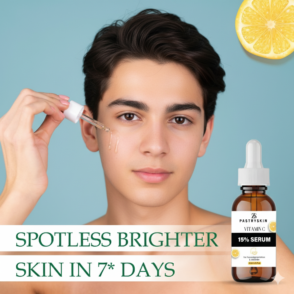 ZS PastrySkin - Vitamin C 15% Serum For Hyperpigmentation & Dukll Skin Advanced Brightening & Anti-Aging Formula | Unisex Skincare for Radiant Glow